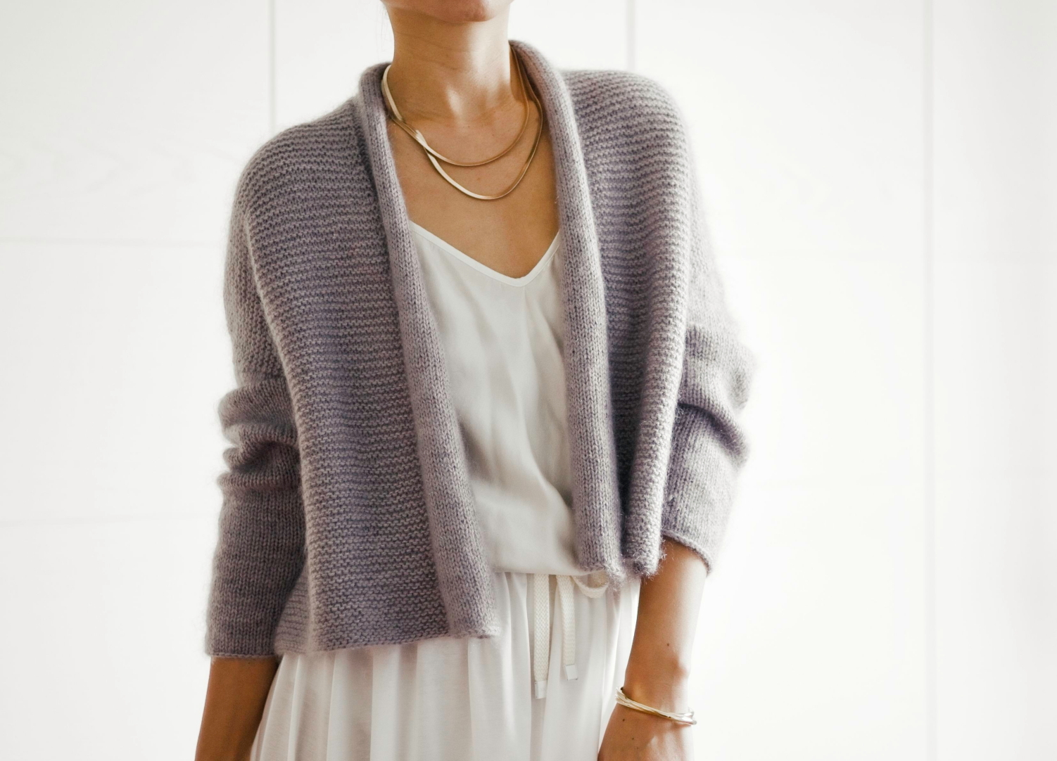 Moonlight Mohair Cardigan | Oat S